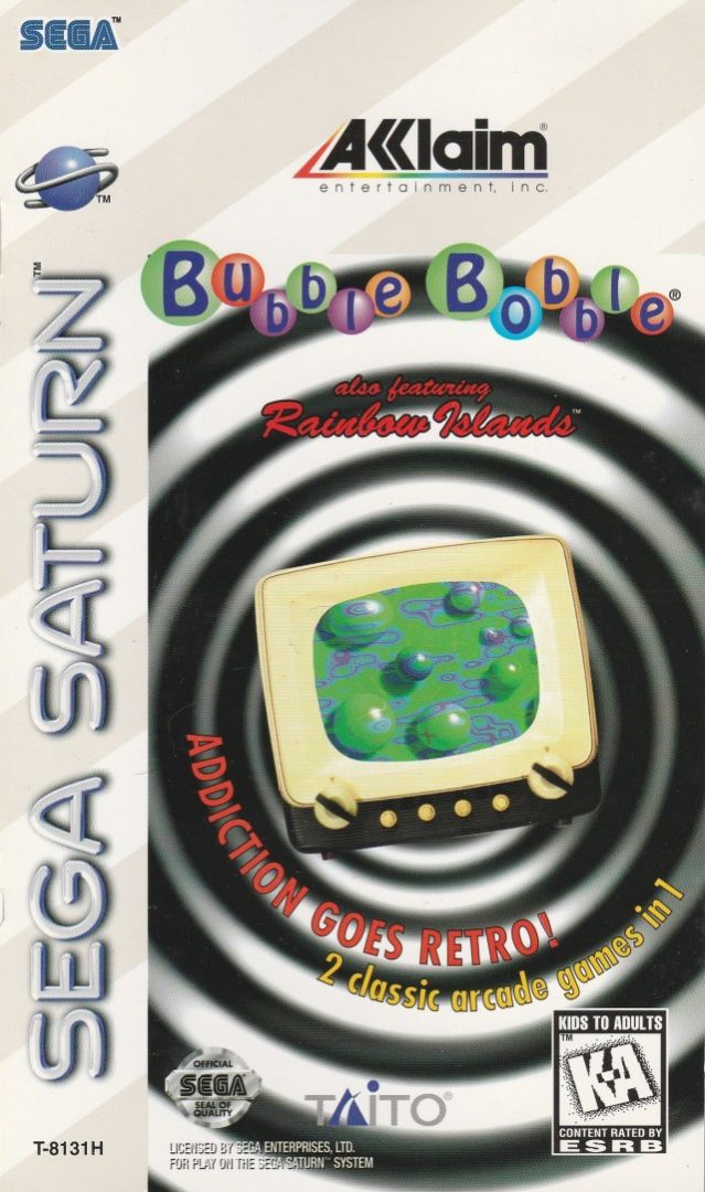 The coverart image of Bubble Bobble also featuring Rainbow Islands