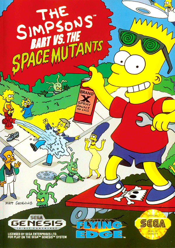 The coverart image of Bart vs. The Space Mutants Redux