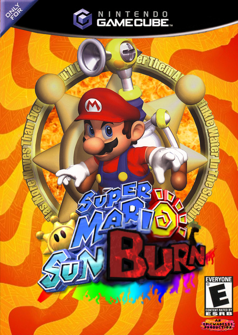 The coverart image of Super Mario Sunburn