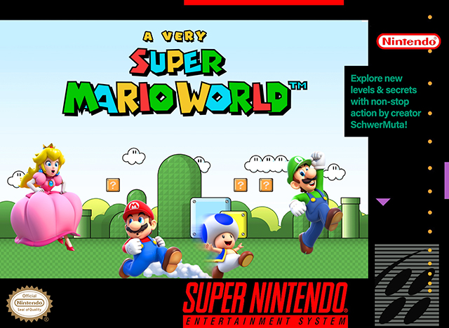 The coverart image of A Very Super Mario World