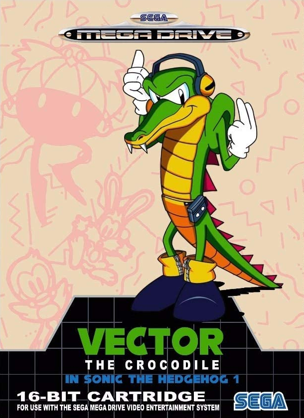 The coverart image of Vector the Crocodile in Sonic the Hedgehog