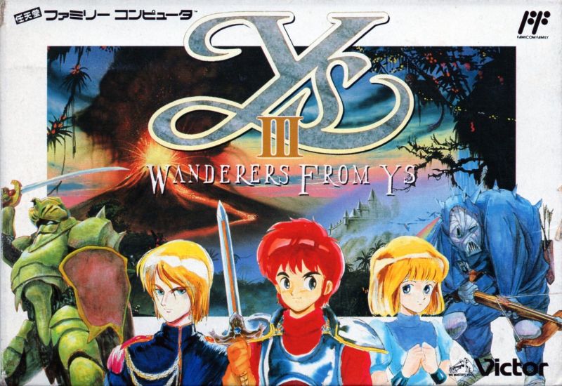 The coverart image of Ys III: Wanderers from Ys
