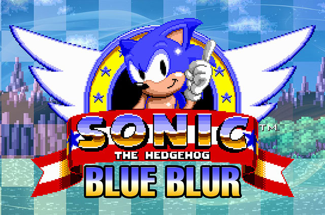 The coverart image of Sonic 1 The Blue Blur