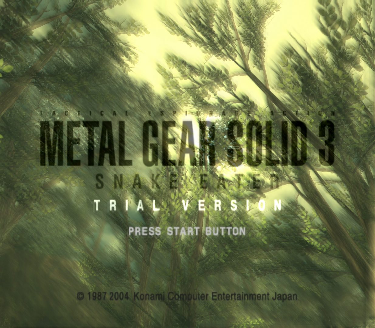 The coverart image of Metal Gear Solid 3: Snake Eater (Trial Version)
