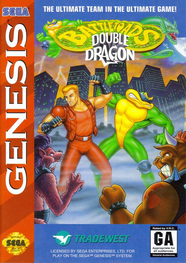 The coverart image of Battletoads / Double Dragon