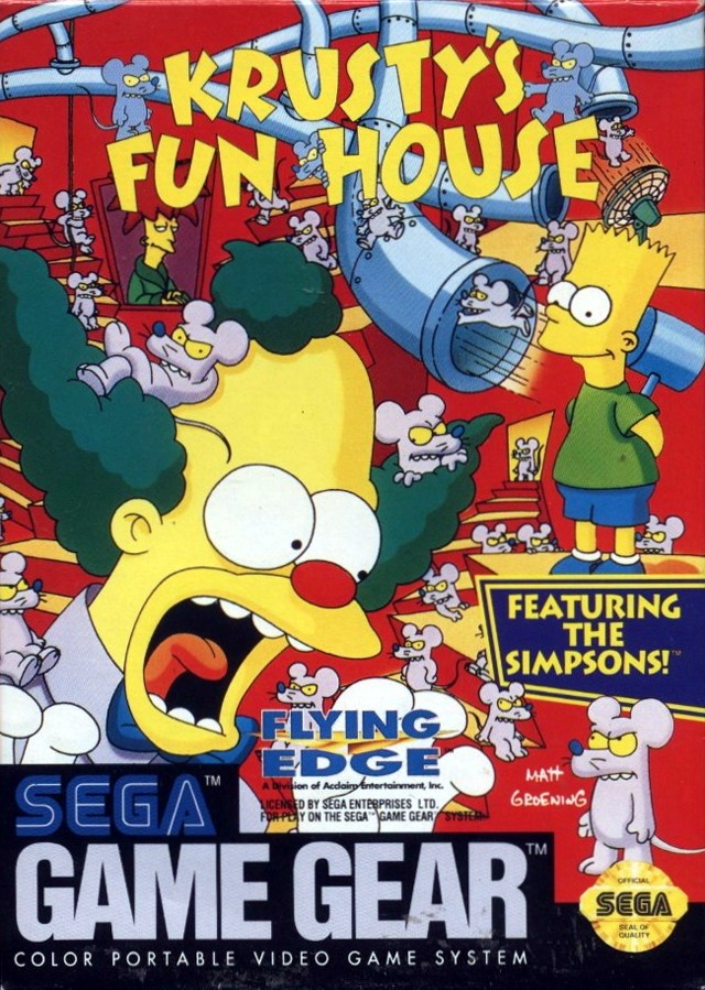 The coverart image of Krusty's Fun House