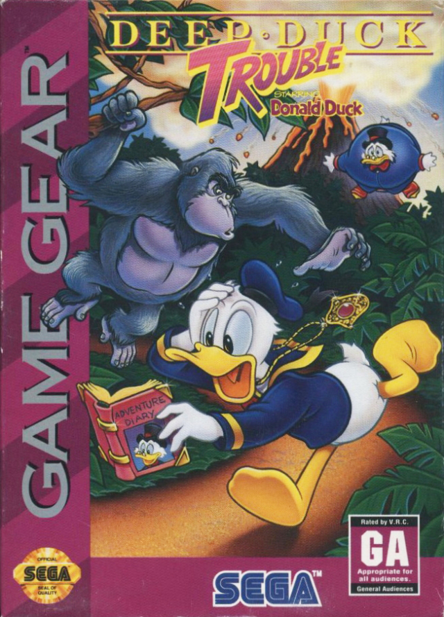 The coverart image of Deep Duck Trouble Starring Donald Duck