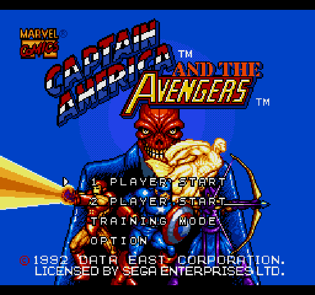 The coverart image of Captain America and the Avengers: Enhanced Colors (Hack)