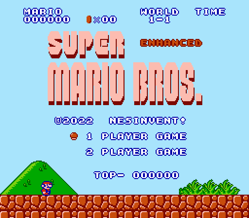 The coverart image of Super Mario Bros Enhanced