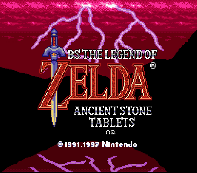 The coverart image of BS The Legend of Zelda: Ancient Stone Tablets