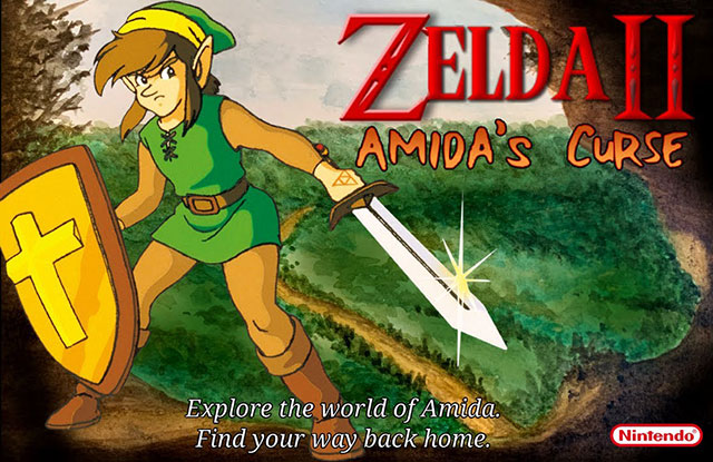 The coverart image of Zelda II: Amida's Curse
