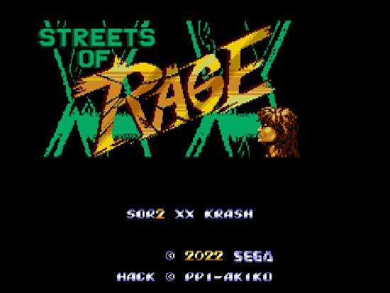 The coverart image of Streets of Rage 2 double X